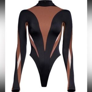 Mugler x H&M Mesh-paneled Bodysuit